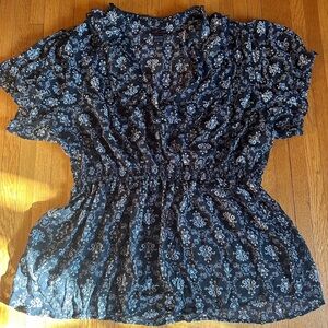 Y2K Torrid Baroque Skull Tunic Top, Size 4